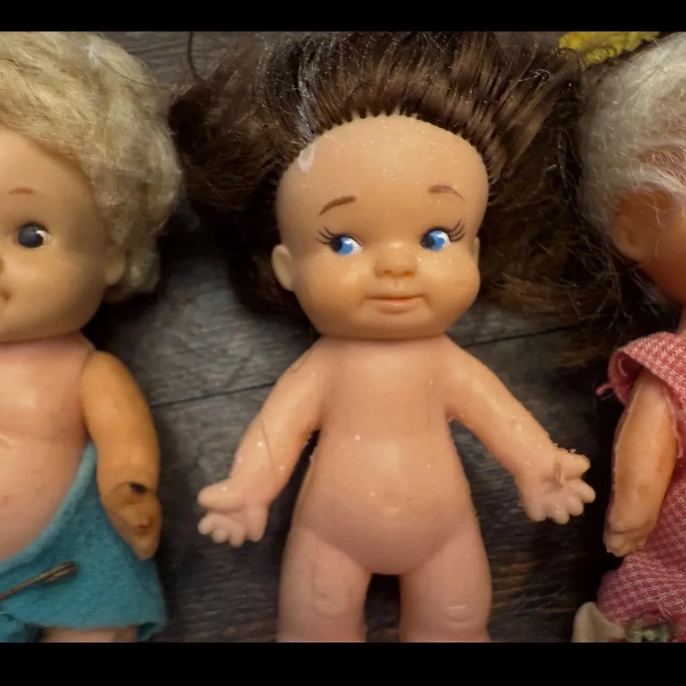 Lot of 5 small dolls vintage UNEEDA 1967 PEEWEE  Vintage